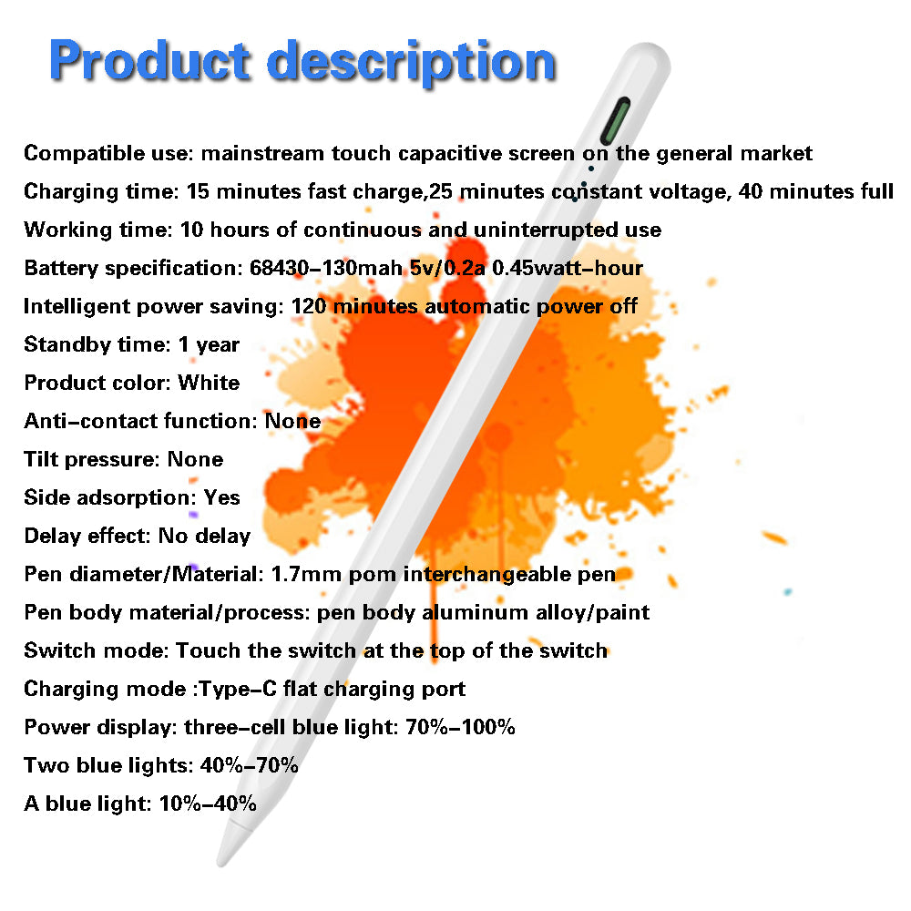 Universal + power display active capacitor pen TY03